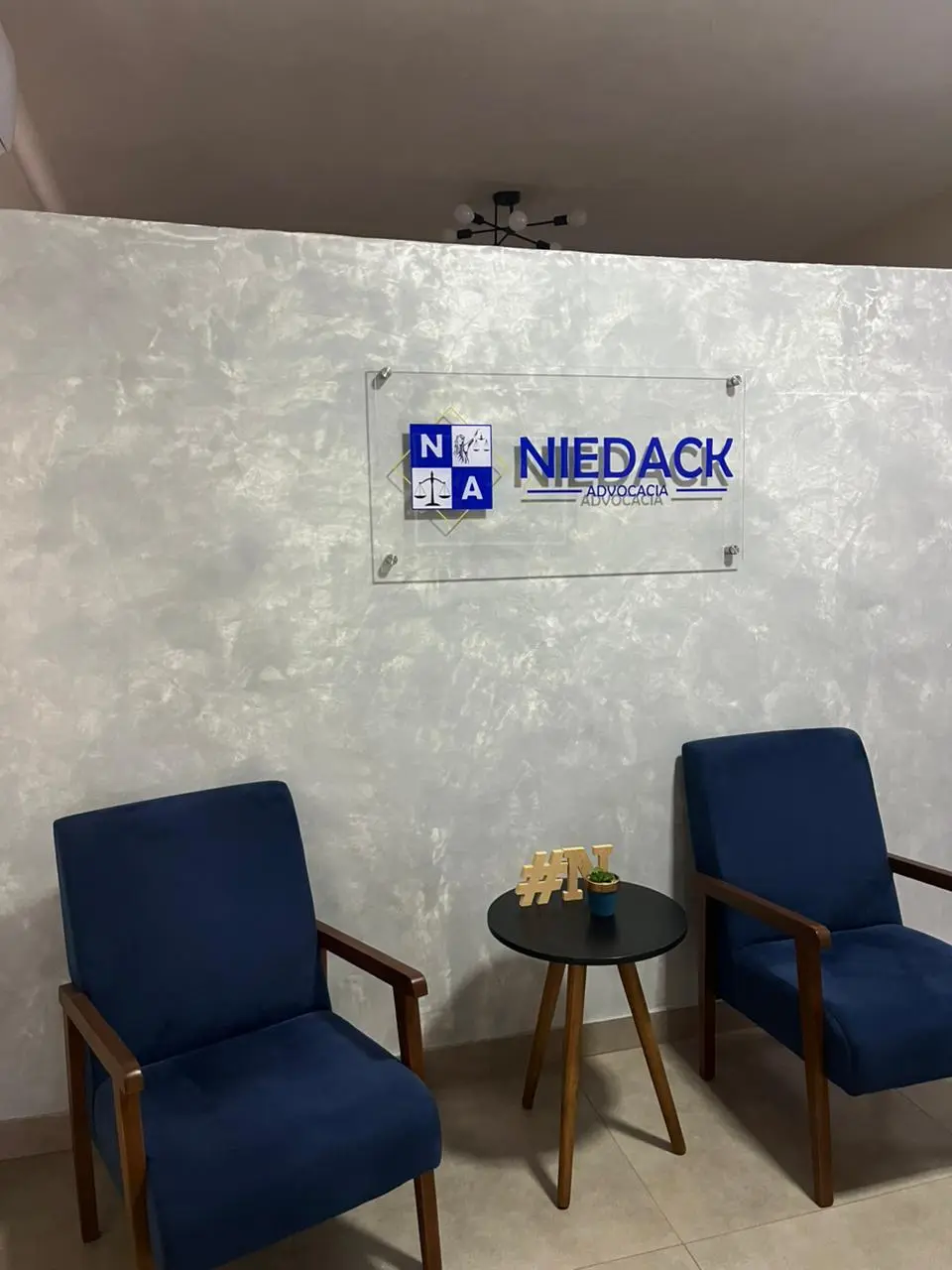 Recepção da Niedack Advocacia em Dourados MS
