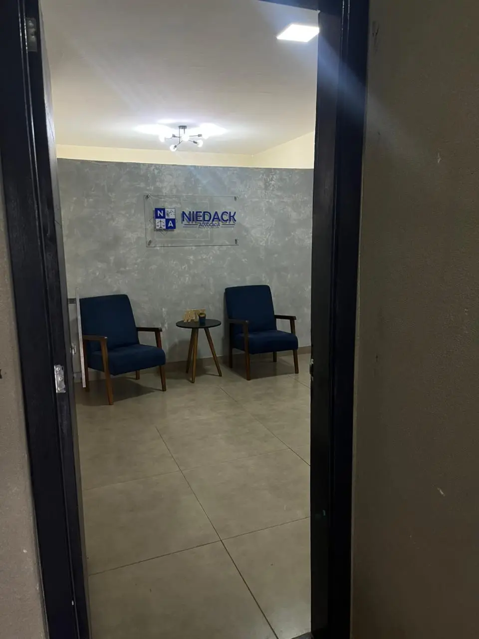 Entrada da recepção da Niedack Advocacia